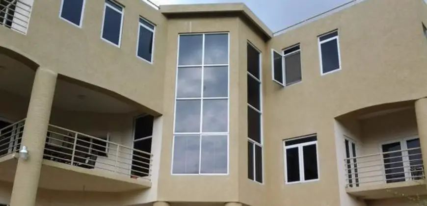 This contemporary styled home has 6 bedrooms and 6 bathrooms, 2 powder rooms and 1 unfinished bedroom and bathroom