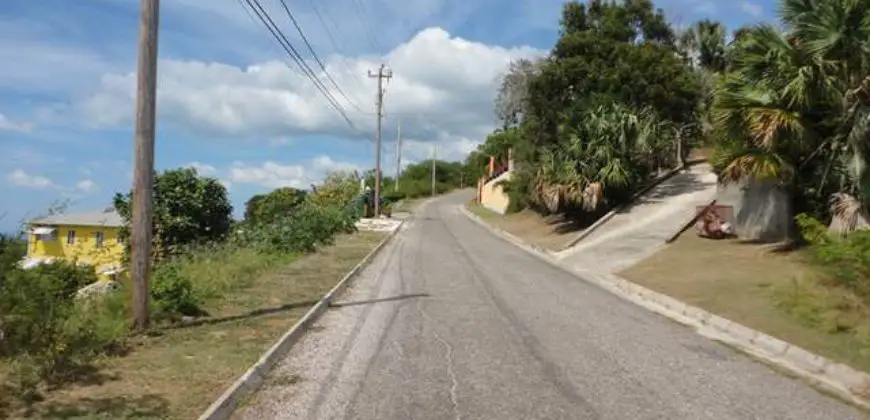 Approx. 1/2 acre corner lot. Located in upscale community overlooking the ocean including Sandals White house