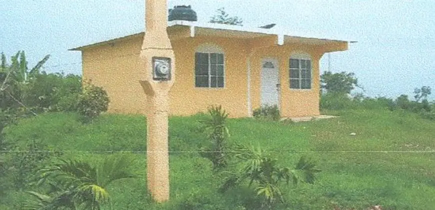 NHT Property with two (2) bedrooms, one (1) bathroom and living/dining/kitchen area