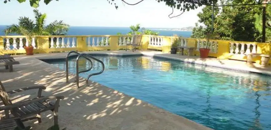 House for sale in Montego Bay, property overlooks the ocean and is also partly solar generated