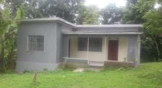 This house is a fixer upper with 2 bedrooms, a bathroom, open concept living/dining and kitchen space